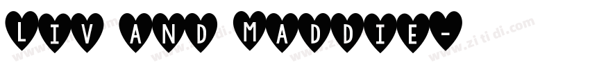 Liv and Maddie字体转换